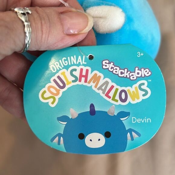NWT adorable Squishmallow stackable Devin the devil - Picture 8 of 11